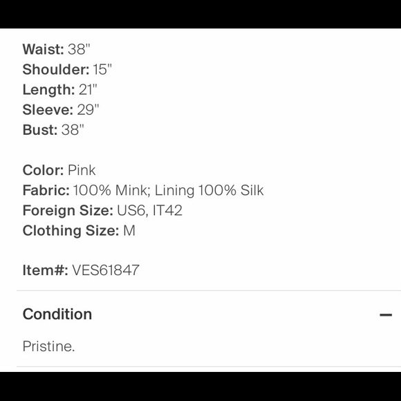 VERSACE Color Block Mink Jacket BNWT - Picture 4 of 10